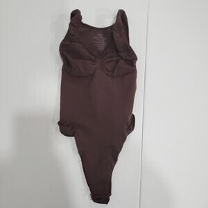 Skims Shapewear Bodysuit Womens Medium Brown One Piece Compression Shaper